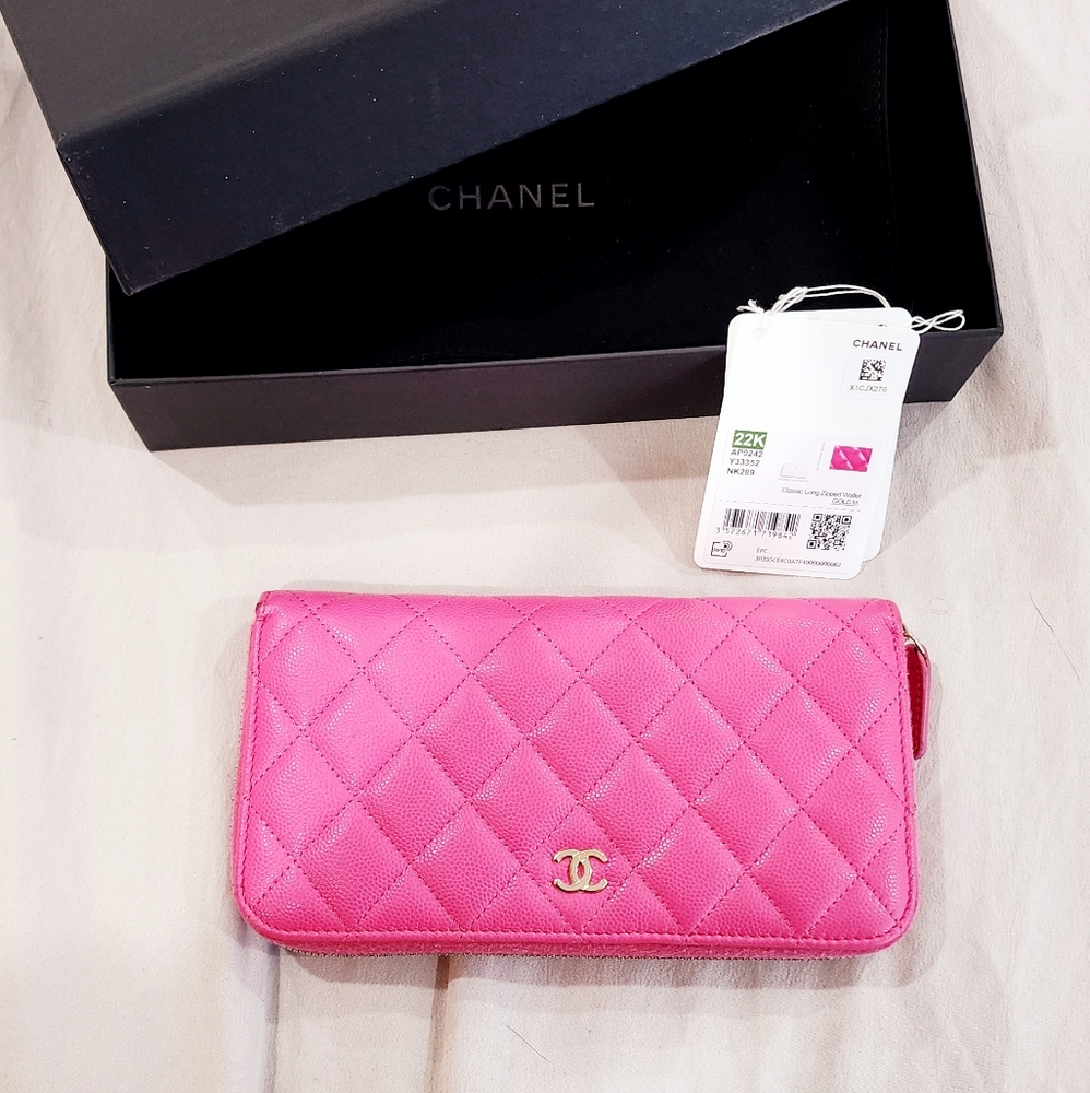 Chanel Long Wallet Pink
